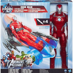Avengers, figurka Iron Man z samochodem Battle Racer,