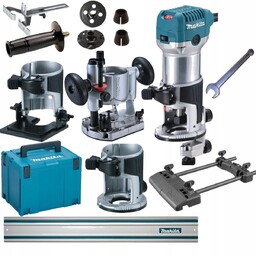 Makita Frezarka RT0700CX2J 710W Adpter Szyna XXL