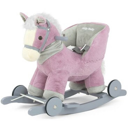 MILLY MALLY Koń na biegunach Polly Fioletowy