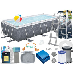 Basen Bestway 404x201x100 Ogrodowy Stelażowy 56721 14w1