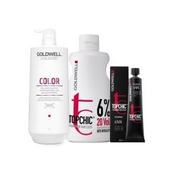Goldwell Topchic, zestaw do koloryzacji włosów: farba +