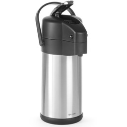 Termos cateringowy stalowy z pompką do napojów gorącyh