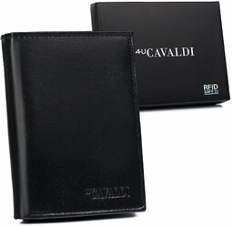 Skórzany męski portfel Cavaldi 0001-P-BS RFID