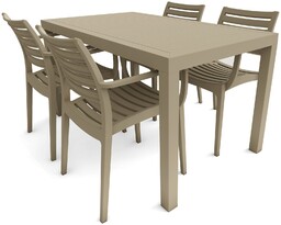 Meble ogrodowe Siesta Artemis Ares 140 cm Taupe