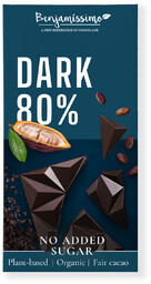 Benjamissimo Czekolada gorzka 80 % bezglutenowa 60 g
