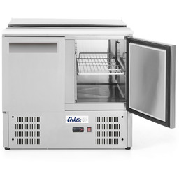 Stół chłodniczy sałatkowy 2-drzwiowy z pokrywą uchylną