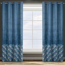 Zasłona GINA 140 x 250 cm przelotki granatowy