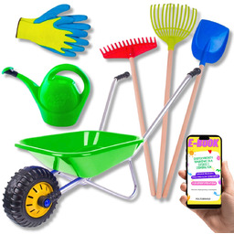 ZABAWKI DO OGRODU DLA DZIECI OGRODOWE TACZKI GRABKI