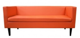 Sofa GRAFFITI eko skóra kolor pomarańczowy