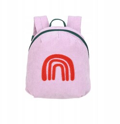 Lassig Plecak mini sztruks Little Gang Rainbow lilac