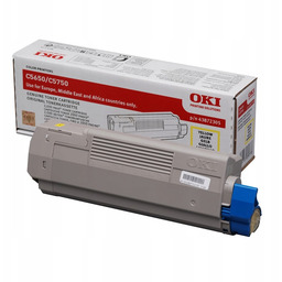 Toner Oki C5650 43872305 2 tys. Yellow Oryginał