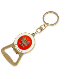 PATRIOTYCZNY BRELOCZEK OTWIERACZ kolor biały army military orzeł