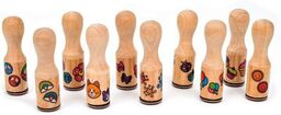 Zestaw drewnianych pieczątek Happy 12306-Melissa & Doug, stempelki
