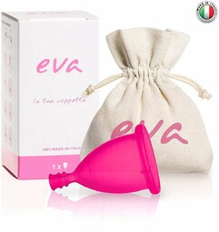 Kubeczek menstruacyjny Eva (różowy), rozmiar S, Dulac