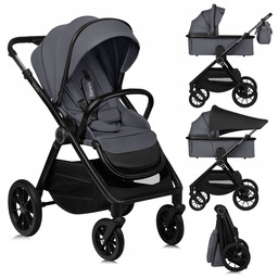 Wózek 2w1 Wielofunkcyjny Spacerówka Gondola akcesoria Lionelo Layla