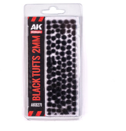 Porost modelarski AK - Black Fantasy tufts (2