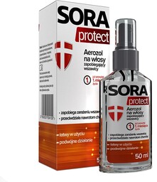 SORA Protect Aerozol na włosy zapobiegający wszawicy, 50