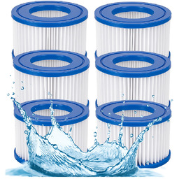 6 x Filtr do Basenu Jacuzzi Lay-Z-SPA Wkłady