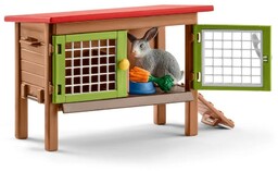 Schleich 42420 Klatka dla królików ze zwierzętamii akcesoriami,