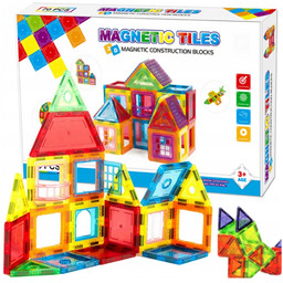 Klocki Magnetyczne Konstrukcyjne Edukacyjne Duże Panele Układanka 3D