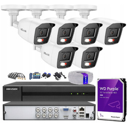Zestaw do monitoringu HiLook Zestaw Cctv 6X TVICAM-B5M-20DL