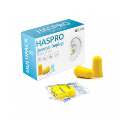 HASPRO Stopery do uszu Żółty, 20 sztuk