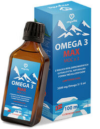 MyVita Omega-3 Max, smak cytrynowy, 100 ml