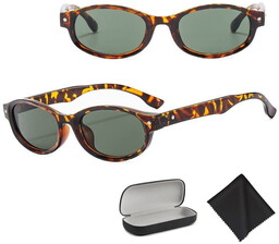 Stylion Okulary przeciwsłoneczne z filtrem UV400 STL30C panterka/zieleń