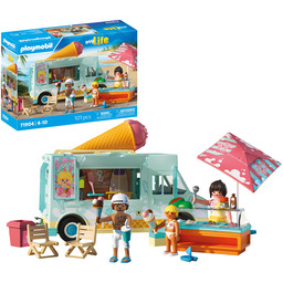PLAYMOBIL Ice Cream Truck with Surf Shop Figurki