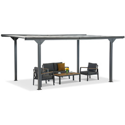 Aluminiowa wiata garażowa Lombardia 3x5 Garden Point