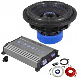 Głośnik Basowy 30CM Hifonics ZRX12D2 TXE2000/1 Kable HFX35WK