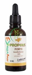 Propolis Bezalkoholowy 10% krople MyVita 50 ml