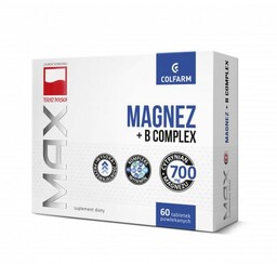COLFARM Magnez + B Complex Max, 60 tabletek