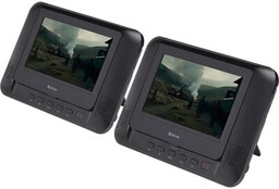 DENVER Przenośny odtwarzacz DVD MTW-793 (dwa ekrany) Czarny