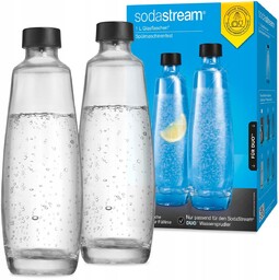 Dwie Szklane Butelki Do Saturatora Sodastream Duo