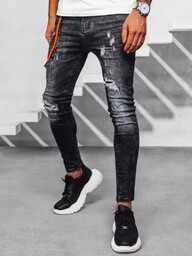 Spodnie męskie jeansowe czarne Dstreet UX3935-29