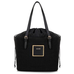 Damski koszyk z domieszką bawełny czarny