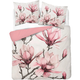 Pościel satynowa z mikrowłókna różowa w magnolie SJF-67