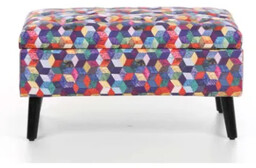 Podnóżek patchwork, taburet ANTIS