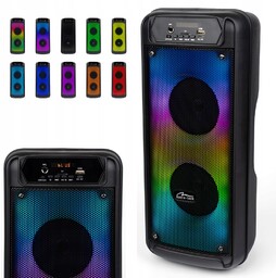 Bezprzewodowy Głośnik Bluetooth mobilna kolumna 600W Rgb/flame Radio