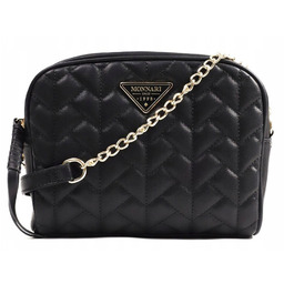 Torebka Listonoszka MONNARI Czarna CHANELKA LOGO
