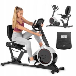 Rower Treningowy Magnetyczny Poziomy Pulse Stacjonarny Leżący