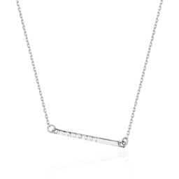 Złoty naszyjnik z diamentami białe złoto pr. 585