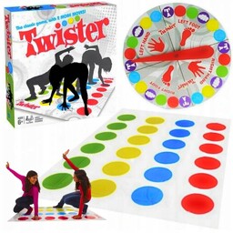GRA PLANSZOWA TWISTER DUŻY GRA RODZINNA IMPREZOWA