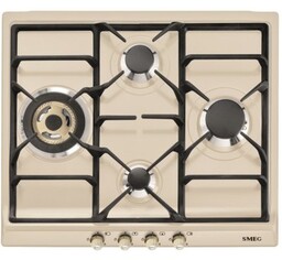 Płyta gazowa SMEG SR764PO + patelnia Smeg CKFF2801RDM