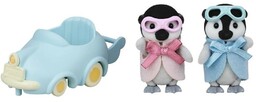 Sylvanian Families Baby Penguins bliźniaki zsamochodem