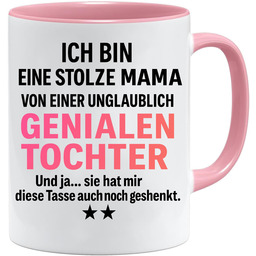 Genialny kubek dla córki, zabawny prezent dla mamy,