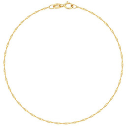 Złota bransoletka 585 splot singapur 19cm prezent