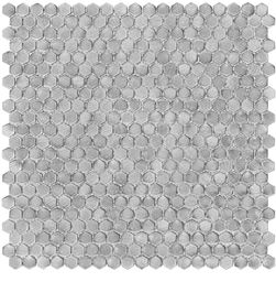 DUNIN Allumi Silver Hexagon 14 mozaika metalowa srebrna