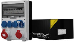 Rozdzielnica budowlana 16A 32A 4x230V zabezpieczona erbetka Doktorvolt